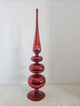 Finial Table Top Mantle Christmas Ornament Decor. Glass. Ruby Red. Large 16.75". Fixed Price $29.95.