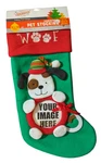 Christmas Stocking 3D Cute Plush Dog W/photo Insert Seasons 4 Sparkles Brand. Fixed Price $15.00.