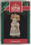 1991 Hallmark Keepsake Christmas Tree Ornament Kitty Fine Porcelain. Fixed Price $7.50.