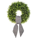 Vofuly Boxwood Wreaths For Front Door Artificial Green Spring Summer. Fixed Price $62.42.
