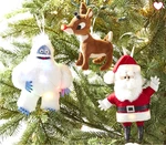 Pottery Barn Kids Rudolph Reindeer Light Up Xmas Ornaments Santa Bumble. Fixed Price $89.89.