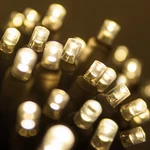 Wintergreen Lighting 50-70CT Led White Christmas Lights, 24-25.5 Ft Brown Wire. Fixed Price $29.99.