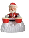 Nwt Santa Playing Bongo Drums Musical Animated Christmas Decoration. Fixed Price $34.20.
