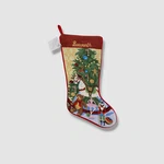 Sferra Red Velvet Toys Christmas Wool Stocking, 19" "bosworth". Fixed Price $75.29.