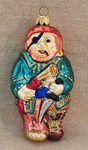 Old World Christmas Vintage Pirate With Peg Leg Glass Ornament Glitter. Fixed Price $19.99.