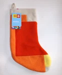 Lego Christmas Stocking Color Block Felt Orange Red 20" Collection X Target New. Fixed Price $8.59.