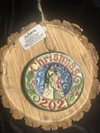 Enesco Jim Shore Heartwood Creek Holy Family Ornament Dated 2021 New In Box. Fixed Price $25.00.