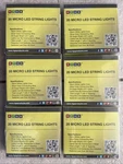 6 Count Lot Led Micro 20 Battery Operated Christmas String Lights 7" Long Rtgs. Fixed Price $18.99.