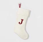 Letter J Monogram Stocking Wondershop White Holiday Initial Christmas Target 20". Fixed Price $39.99.