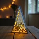 Festive Christmas Decor, Holiday Table Centerpiece, Soft Warm Glow, Seasonal. Fixed Price $17.99.