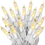 Holiday Pride White Christmas Tree Lights - 100 Count Clear Stri.... Fixed Price $18.39.
