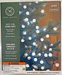 Martha Stewart 200CT White Ball Led Plug-in String Lights 19' In/outdoor Remote. Fixed Price $39.98.