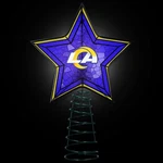 Nfl Los Angeles Rams Mosaic Tree Topper Light Up Star Logo Memory Company Nib. Fixed Price $29.99.