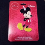 New Hallmark Disney Mickey Mouse Flat Metal Christmas Tree Holiday Ornament. Fixed Price $10.00.
