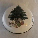 Mikasa Heritage Christmas Story 3/8 Inch Small Covered Bon Candy Dish Euc!. Fixed Price $7.49.
