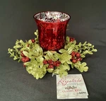 Ganz Kissing Krystals Mistletoe Candle Holder Red Glitter Sparkly Christmas Nwt. Fixed Price $15.98.