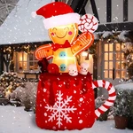 6 Ft Christmas Inflatables Gingerbread Outdoor Decoratio.... Fixed Price $82.60.