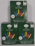 Lot Of 3 Holiday Time Led Mini Christmas String Light Multicolor 100-COUNT 19.5". Fixed Price $29.85.