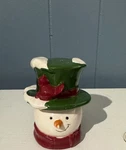 Snowman Salt And Pepper Shakers Christmas Holiday Ceramic Set Essential Home. Fixed Price $9.99.