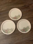 New 3 Sets Of 8 Amscan Horn & Holly Christmas Extra Sturdy Paper Plates 10 1/2". Fixed Price $23.65.