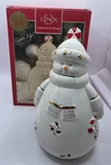 Vintage Lenox Seasons Sparkle Peppermint Splendor Light Up Snowman Figurine J7. Fixed Price $29.70.