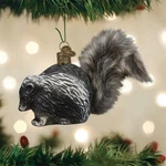 Old World Christmas Vintage Skunk Glass Ornament 51011. Fixed Price $16.88.