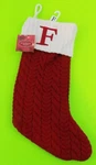 St. Nicholas Square Monogrammed Initial Knit Christmas Stocking Letter "f" Nwt. Fixed Price $18.89.