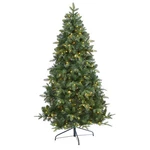 6' Grand Teton Spruce Flat Back Christmas Tree With 180 Clear Led - Green. Fixed Price $156.88.