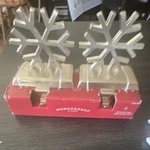 Wondershop At Target Gold Snowflake Stocking Holder Set Christmas 2-PACK. Fixed Price $20.00.