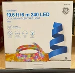 Ge Staybright 240-LIGHT 19.6-FT Multicolor Integrated Led Christmas Tape Lights. Fixed Price $28.99.