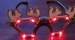 Adult Reindeer Light Up Glasses Brown With Antlers By Merry Brite - 3 Settings. Fixed Price $15.55.
