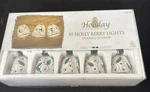 Holly Berry-indoor/outdoor-christmas Holiday Bells-lights-gold Accents. Fixed Price $18.00.