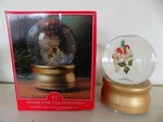 Water Globe Home For The Holidays Lighted Musical Christmas Stocking Gold #74001. Fixed Price $16.96.