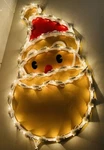 Vintage 2002 Santa Face Light Up Christmas Window Hanging Decoration Target 17. Fixed Price $12.95.