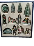 Christmas Winter Figurines Village Setting 12 Holiday Victorian Atico Volkswagen. Fixed Price $19.99.