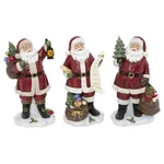Gerson Set Of 3 Hand Painted 9.8" Santa Figurines Table Top Christmas Decor. Fixed Price $78.88.