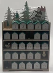 Ashland Christmas Wooden Advent Calendar 26 Piece Green Roof Houses Trees New. Fixed Price $24.99.