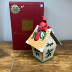 2003 Lenox Winter Greetings Every Day Candy Dish With Lid Cardinal. Fixed Price $35.74.