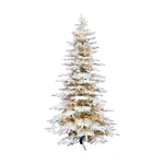 Fraser Hill Farm Pine Valley Flocked Christmas Tree, 6.5 Feet Tall, Snowy Xma.... Fixed Price $256.17.