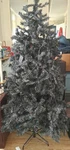 Artificial Silver Christmas Tree Undecorated Plastic Metal Seasonal. Fixed Price $39.99.