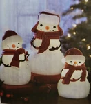Apothecary & Company 3-PIECE Led Christmas Snowman Set Built-in 4-HOUR Timer. Fixed Price $25.00.