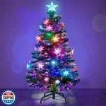 Prsildan 4 Ft Artificial Christmas Tree, Pre-lit Optical Fiber Xmas Trees Wit. Fixed Price $74.98.