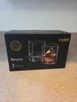 New Joyjolt Revere Drinking Glasses 13 Oz Set Of 2 Double Old Fashioned. Fixed Price $32.00.