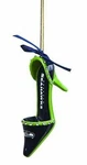 Seattle Seahawks Team Bedazzled High Heeled Shoe Ornament 12TH Man Support. Fixed Price $8.99.