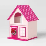 Fabric Bird Wood Christmas House Pink Target Wondershop 2024. Fixed Price $24.99.