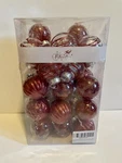 28 Pcs. Blivalley Christmas Red Ball Ornaments 2.36". Fixed Price $10.00.
