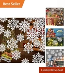 46 Pcs White Glitter Snowflake Ornaments Various Size Plastic Christmas Tree .... Fixed Price $16.99.