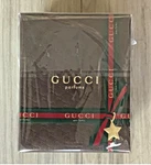 Vintage Unused Gucci Parfums Gold Ball Logo Christmas Holiday Ornament. Fixed Price $88.00.