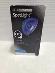 Gemmy Led Lightshow Spotlight Blue Outdoor Stake Energy Efficient Swivels. Fixed Price $16.99.
