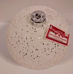 Holiday Time Shatterproof White And Gold Glitter Large Ball Ornament Set 2. Fixed Price $12.92.
